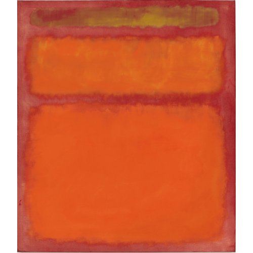 Naranja, rojo, amarillo, 1961- Mark Rothko