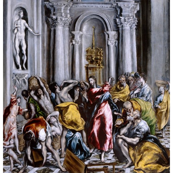 Cuadro La visitación, (D. Theotocopoulos) Greco