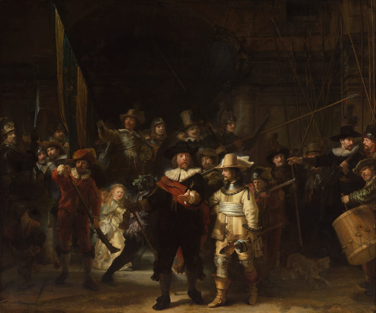 Cuadro -La ronda de noche-, Hermensz Van Rijn Rembrandt