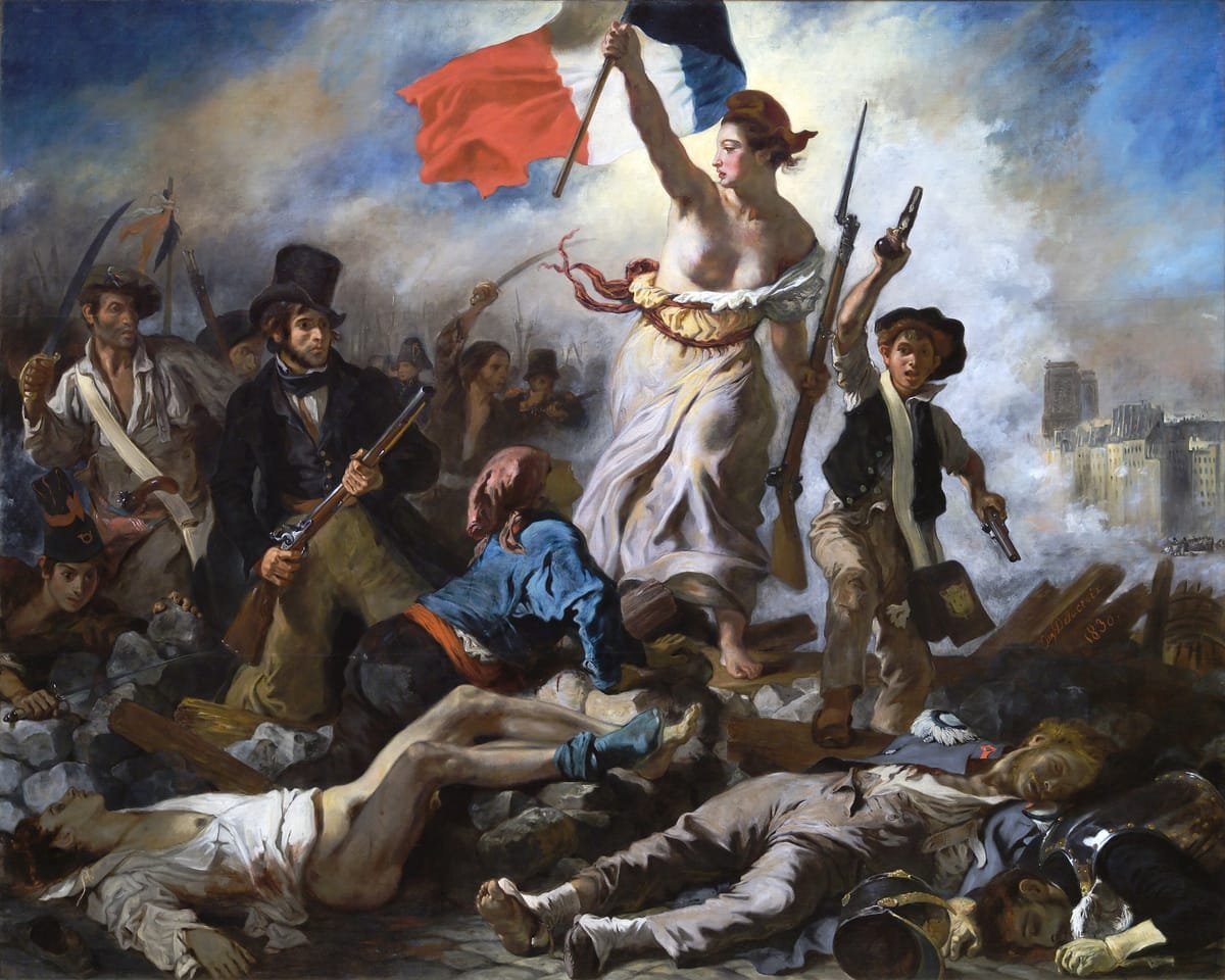 La Libertad Guiando al Pueblo — Eugène Delacroix