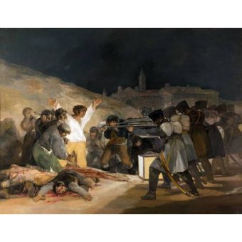 Cuadro -Ejecución de los defensores de Madrid, 3 de mayo de 1808-, Francisco de Goya y Lucientes