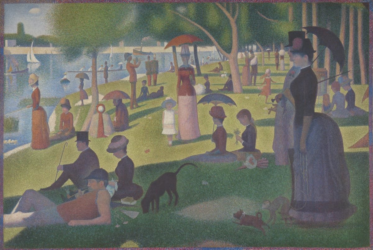 Cuadro de Retrato - Domingo por la tarde, Georges Seurat