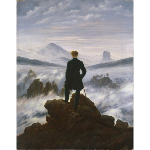 El Caminante sobre el Mar de Niebla — Caspar David Friedrich