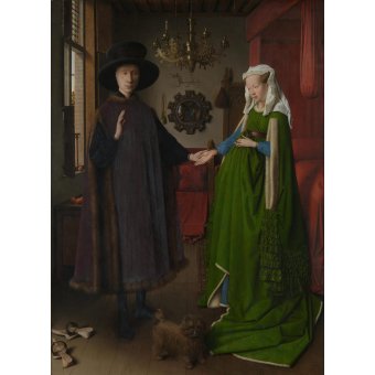 Cuadro -Retrato del matrimonio Arnolfini, 1434-, Jan Van Eyck