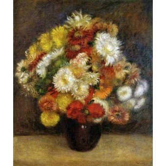 cuadros de flores - Cuadro -Ramo de Crisantemos-