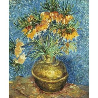 Cuadro -Corona Imperial de Fritilárias en jarrón de cobre-, Vincent Van Gogh