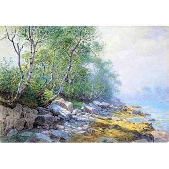 cuadros de mapas, grabados y acuarelas - Cuadro -Seal Harbor Mount Desert Maine-