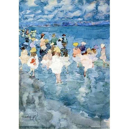 Cuadro -Niños en la playa-, Maurice Prendergast