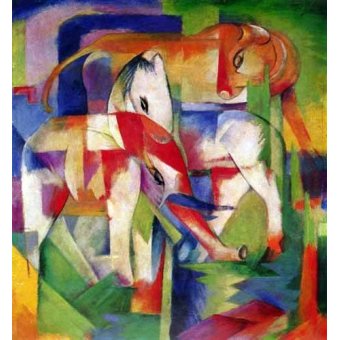 cuadros infantiles - Cuadro -Elefante, caballo y vaca-