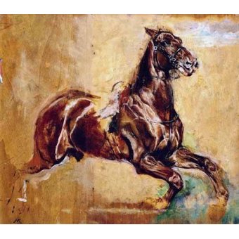 cuadros de fauna - Cuadro -Estudio de caballo-