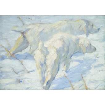 cuadros de fauna - Cuadro -Perros pastores siberianos-
