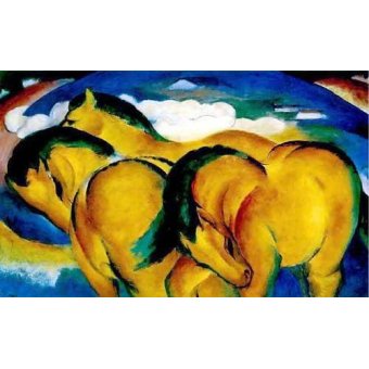 cuadros de fauna - Cuadro -Caballitos amarillos-