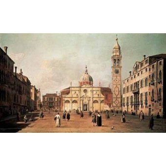 cuadros de paisajes - Cuadro -Venecia, -El campo Santa Maria Formosa--