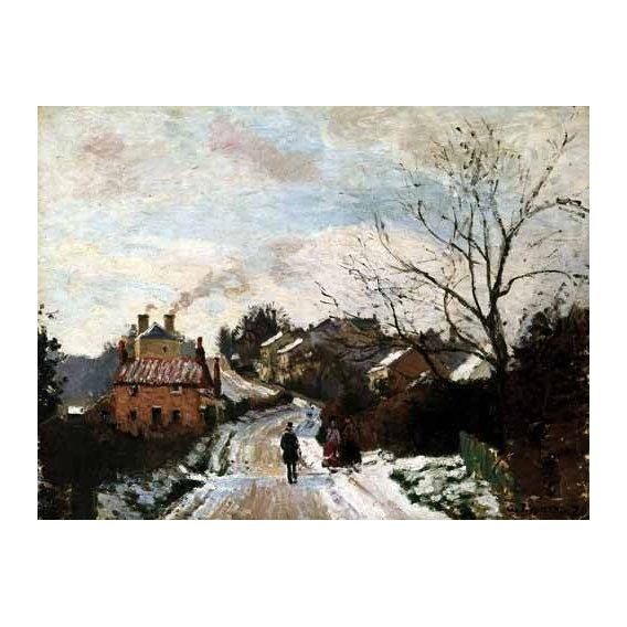 cuadros de paisajes - Cuadro -Paisaje de invierno en Louveciennes-