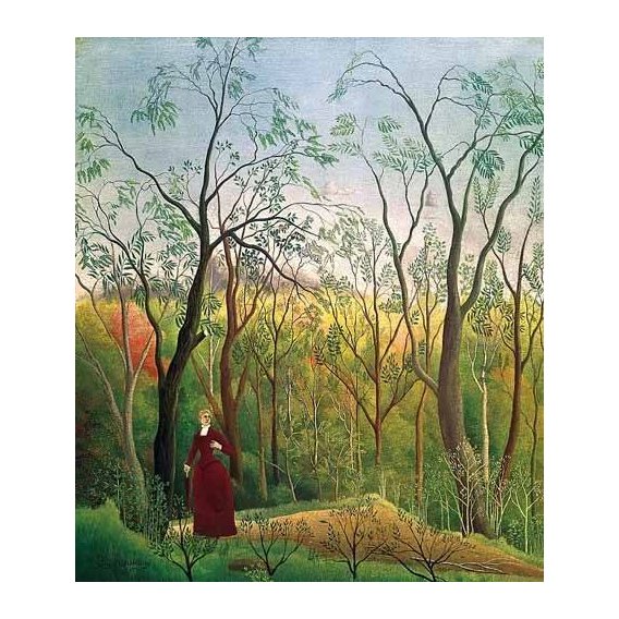 cuadros de paisajes - Cuadro -Paseo por el bosque-