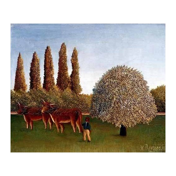 cuadros de paisajes - Cuadro -Paisaje con vacas-