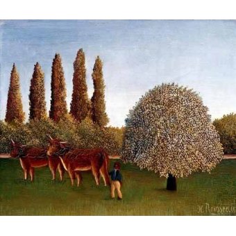 cuadros de paisajes - Cuadro -Paisaje con vacas-