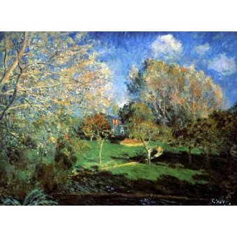 Cuadro -Garden-, Alfred Sisley