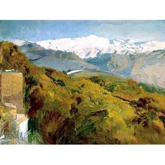 Cuadro -Vista de Sierra Nevada-, Joaquin Sorolla