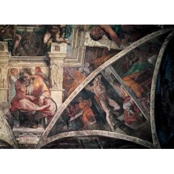 cuadros religiosos - Cuadro -Bóveda: El Castigo de Amán, el Profeta Jeremias-