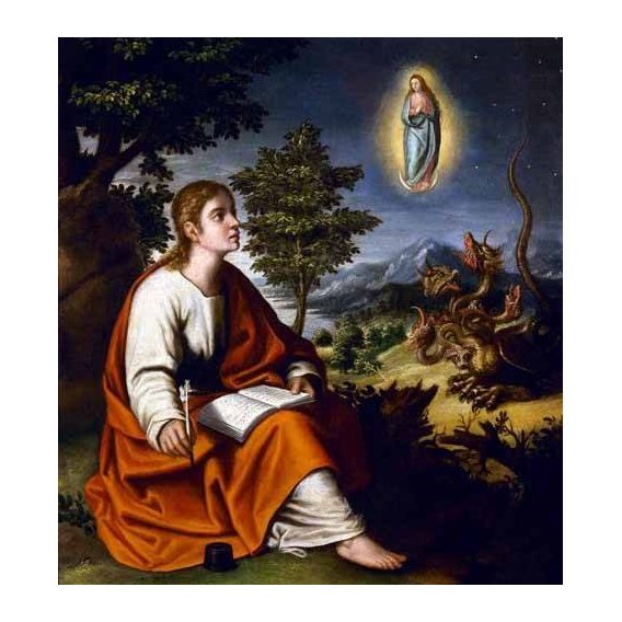 cuadros religiosos - Cuadro -Visión de San Juan Evangelista-