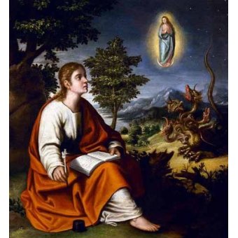 cuadros religiosos - Cuadro -Visión de San Juan Evangelista-