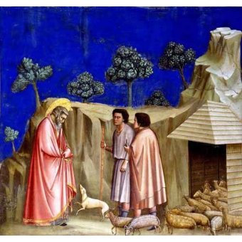 cuadros religiosos - Cuadro -Joachim retires to the sheepfold-