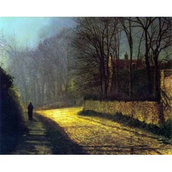cuadros de paisajes - Cuadro -Los amantes-
