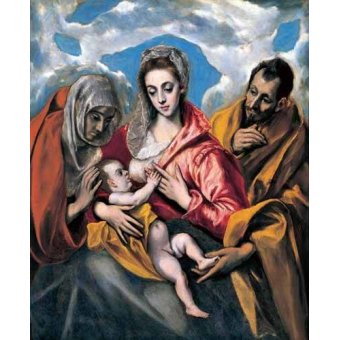 cuadros religiosos - Cuadro -La Sagrada Familia con Santa Ana (1595)-