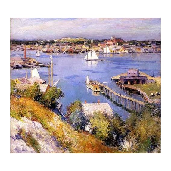 cuadros de marinas - Cuadro -Puerto de Gloucester-