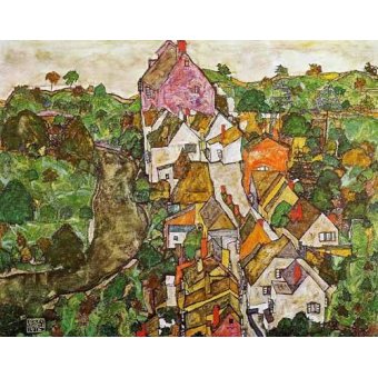 cuadros de paisajes - Cuadro -Paisaje de Krumau-