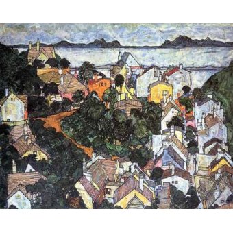 cuadros de paisajes - Cuadro -Paisaje de verano en Krumau-