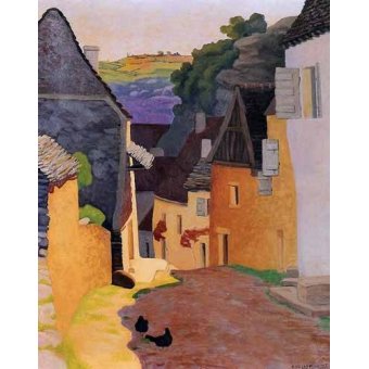 cuadros de paisajes - Cuadro -Paisaje en Racamadour-