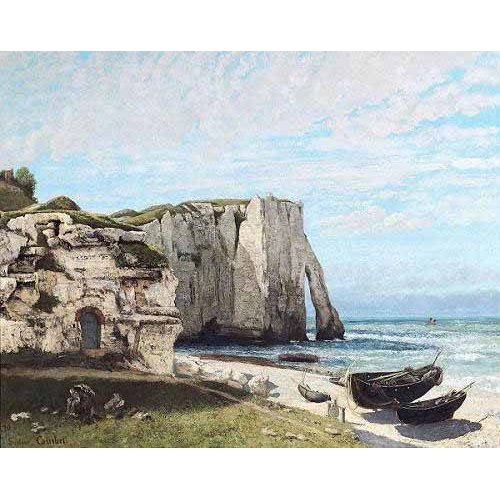 Cuadro -Acantilados de Etretat despues de la tormenta-, Gustave Courbet
