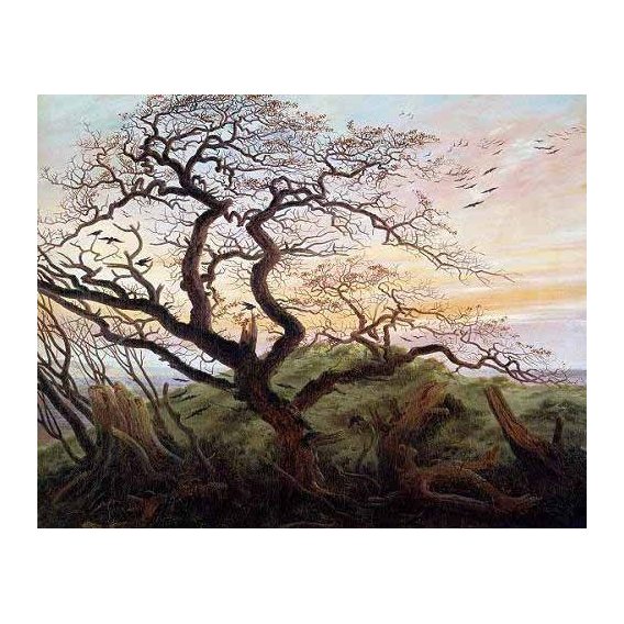 cuadros de paisajes - Cuadro -El arbol de los cuervos-