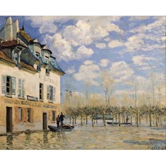 cuadros de paisajes - Cuadro -Inundación en Port-Marly-