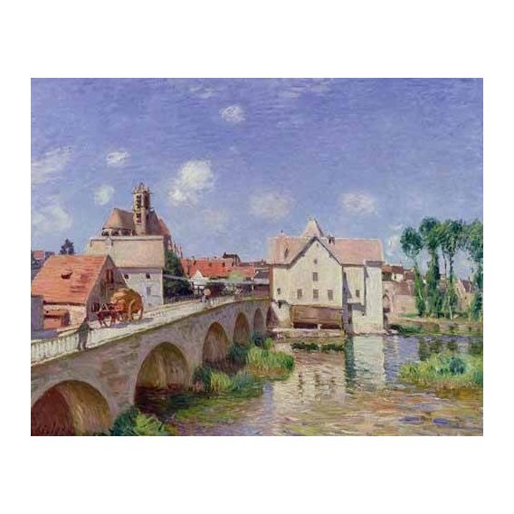 cuadros de paisajes - Cuadro -El puente de Moret-