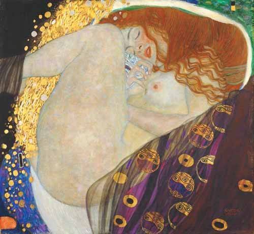 Cuadro Dánae de Gustav Klimt