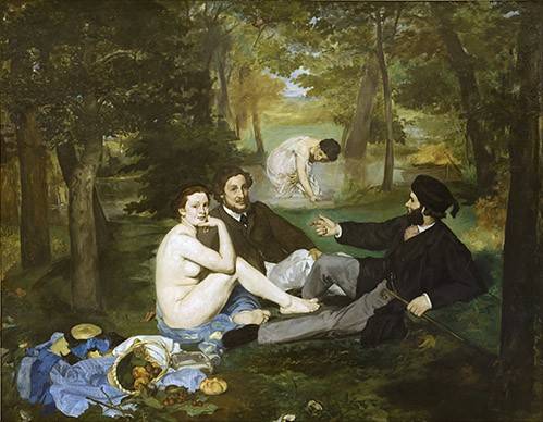 Venta de Cuadro Desayuno en La Hierba, 1863 - Retrato
