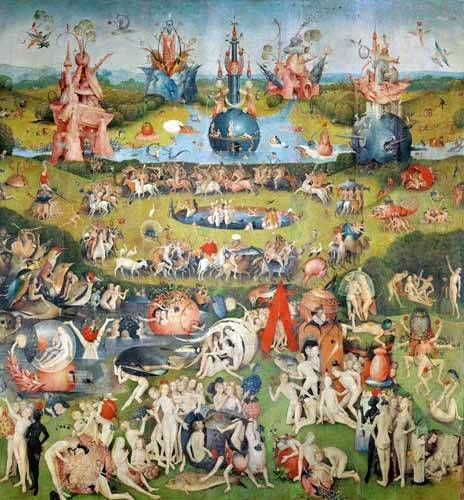Cuadro El Jardin de Las Delicias (Detalle Panel Central)