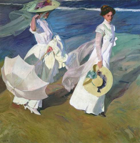 Análisis del cuadro paseo a orillas del mar de Sorolla
